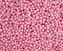 Picture of BABY PINK SUGAR MINI PEARLS EDIBLE SPRINKLES X 50G